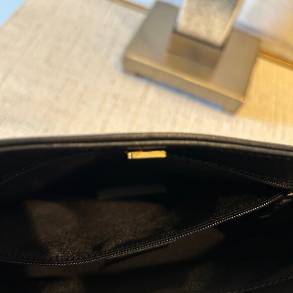 Gucci Monogram Leather & Canvas Bag in Black - Picture 9 of 13